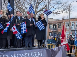 Δυναμική παρουσία της Χριστίνας Σταρακά στο πλευρό της ελληνικής ομογένειας στο Μόντρεαλ για τον εορτασμό της 25Ης Μαρτίου