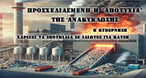 Πράσινοι – Οικολογία: Η κυβέρνηση χαρίζει τα σκουπίδια σε ιδιώτες για καύση