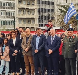 Ο Σταύρος Καραγκούνης υποψήφιος βουλευτής του ΣΥΡΙΖΑ - Π.Σ. σε εκδήλωση τιμής προς τους Εξοδίτες στην Αθήνα