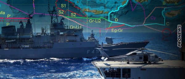 Στα όρια της ελληνικής υφαλοκρηπίδας νότια της Κρήτης τα ελληνικά πολεμικά πλοία – «Μήνυμα» σε Τρίπολη &amp; Βεγγάζη