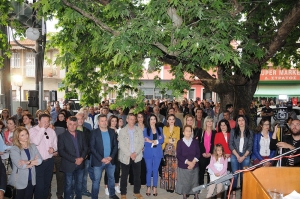 Δυναμικό παρών  έδωσαν οι Κατοχιανοί ,  χθες,  στην προεκλογική ομιλία του υποψηφίου Δημάρχου Κώστα Λύρου, στην Κατοχή