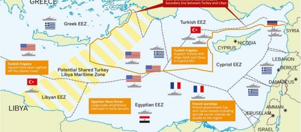 Χάρτης της Petroleum Economist προετοιμάζει για «Χάγη» στην Αν.Μεσόγειο - «Χάνονται» Μεγίστη, Ρω και Στρογγύλη