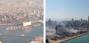 Η Βηρυτός πριν και μετά την φονική έκρηξη (βίντεο drone)