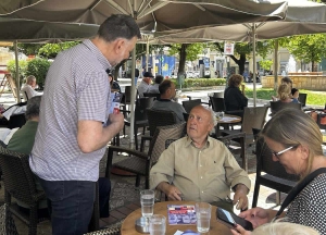 Στο Αγρίνιο ο Αιτωλοακαρνάνας υποψήφιος Ευρωβουλευτής της Νέας Αριστεράς Θέμης Αμπλάς