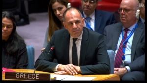 Γεραπετρίτης στο Συμβούλιο Ασφαλείας του ΟΗΕ: Χρειαζόμαστε μια παγκόσμια διακυβέρνηση ώστε να υπάρξει βιωσιμότητα